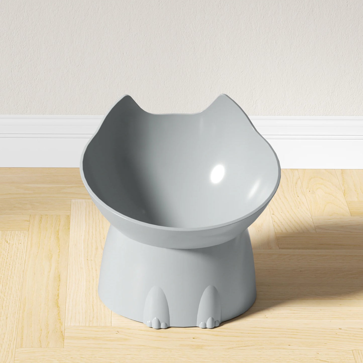1pc Elevated Cat Bowl with Tilt