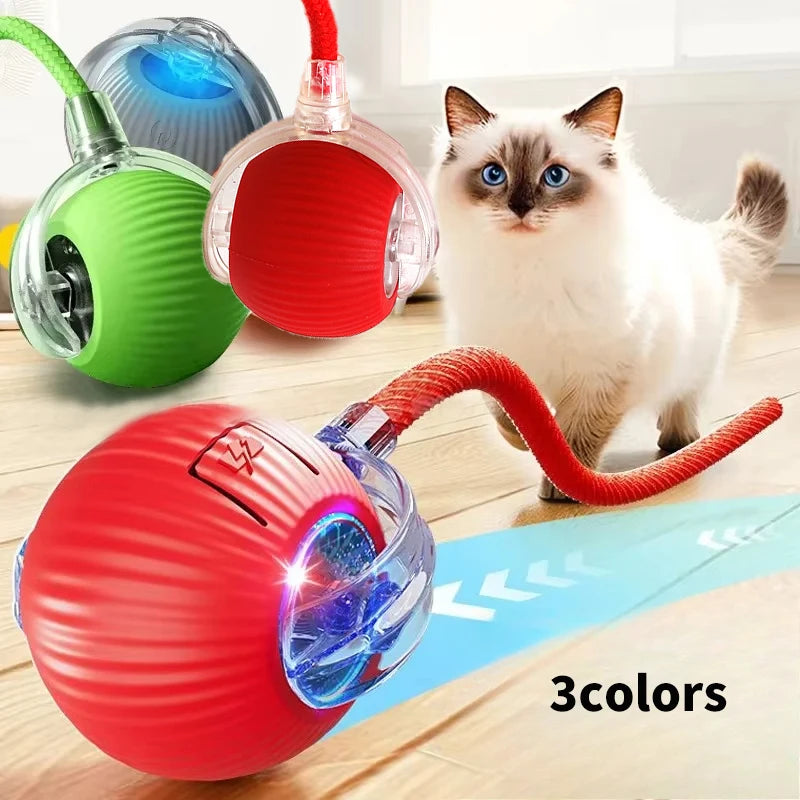 Cat Interactive Ball Toys Automatic Rolling Ball Rechargeable