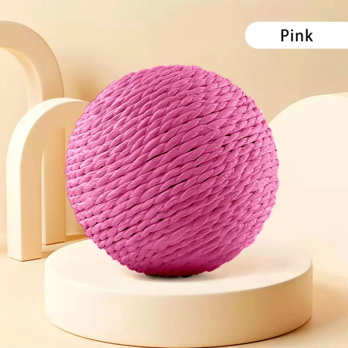 10CM Interactive Sisal Cat Scratching Ball Toy