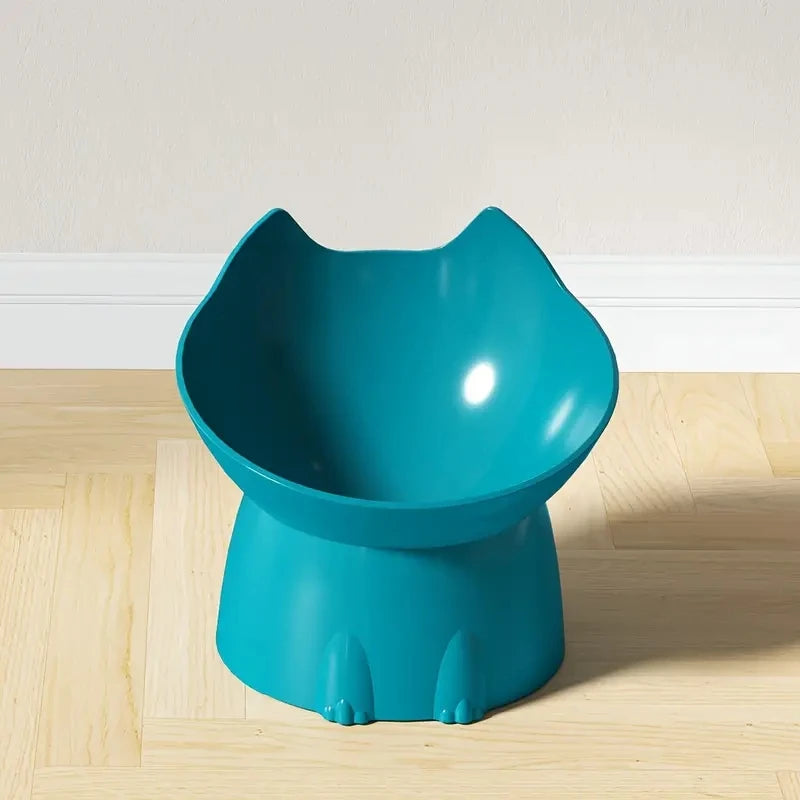 1pc Elevated Cat Bowl with Tilt