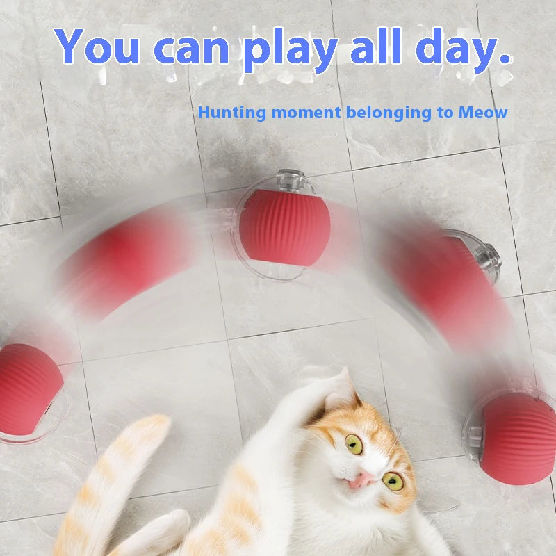 Cat Interactive Ball Toys Automatic Rolling Ball Rechargeable