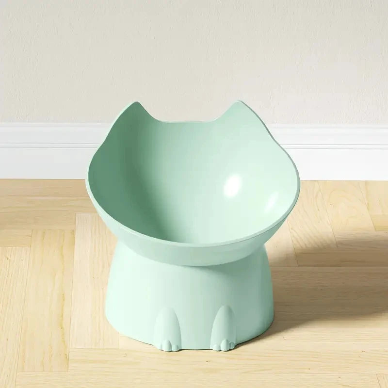 1pc Elevated Cat Bowl with Tilt