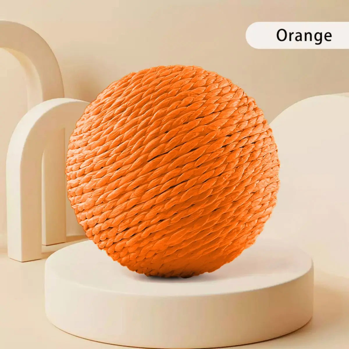 10CM Interactive Sisal Cat Scratching Ball Toy