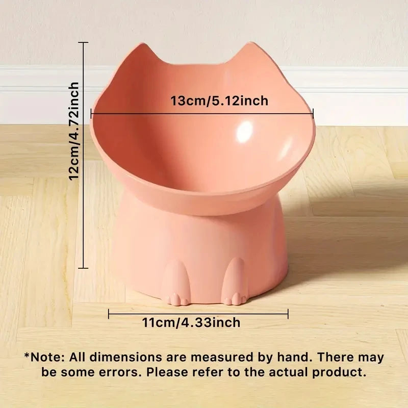 1pc Elevated Cat Bowl with Tilt