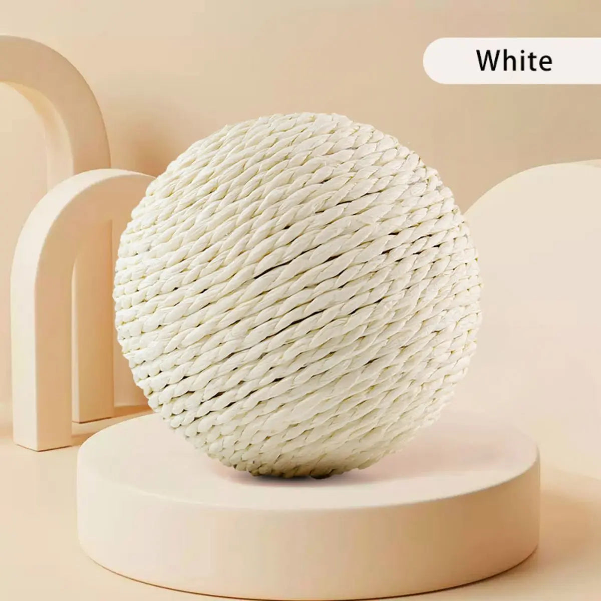 10CM Interactive Sisal Cat Scratching Ball Toy