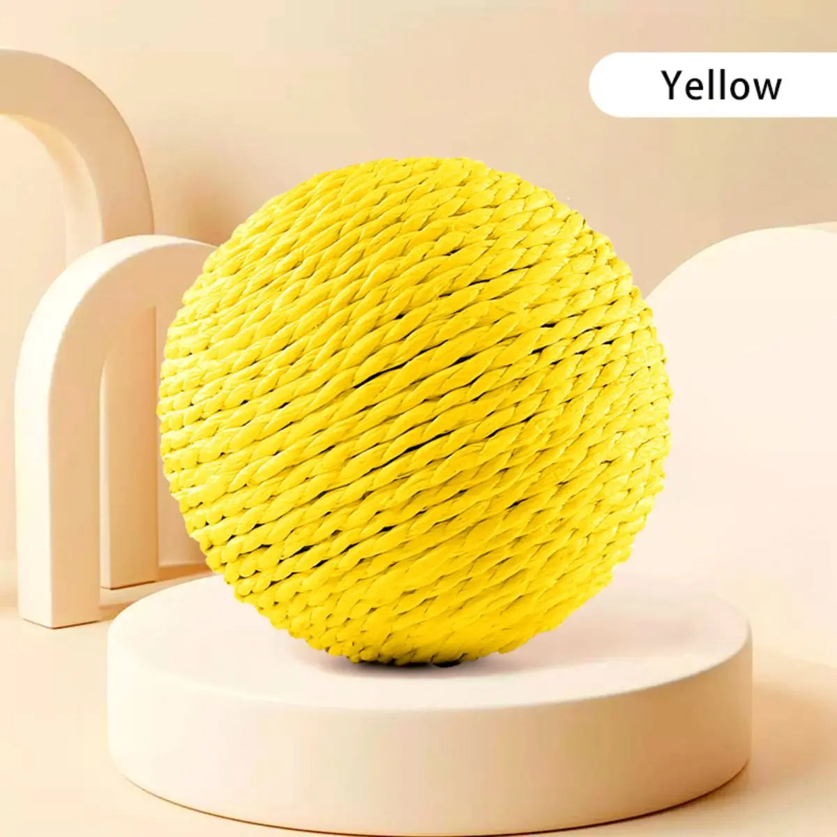 10CM Interactive Sisal Cat Scratching Ball Toy